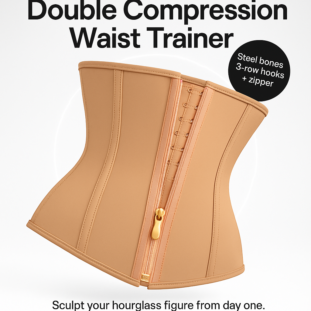 Shapeshe® Double Compression Tummy Control Waist Trainer Corset For Women